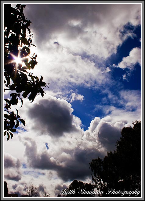Blue sky and clouds