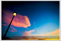 Blue and pink skies during Brentwood, CA sunrise