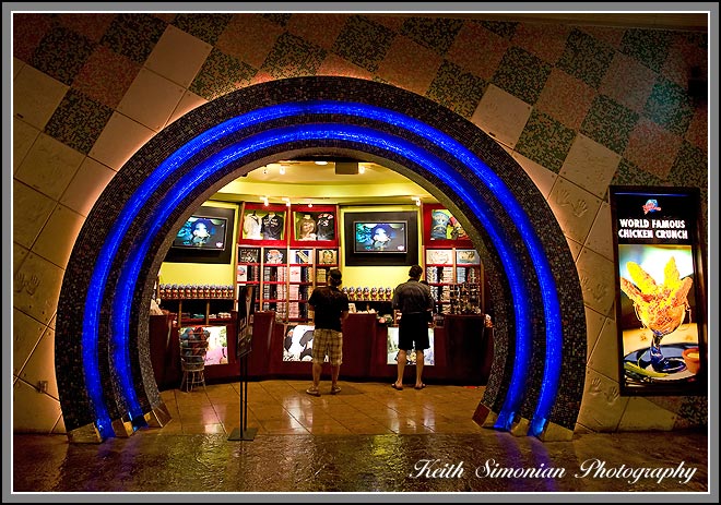The Planet Hollywood store inside the Forum shops