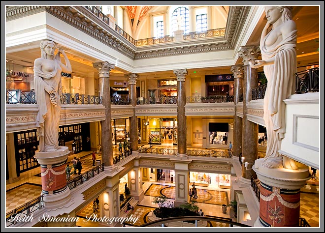 Inside the Forum shops - Caesars Palace