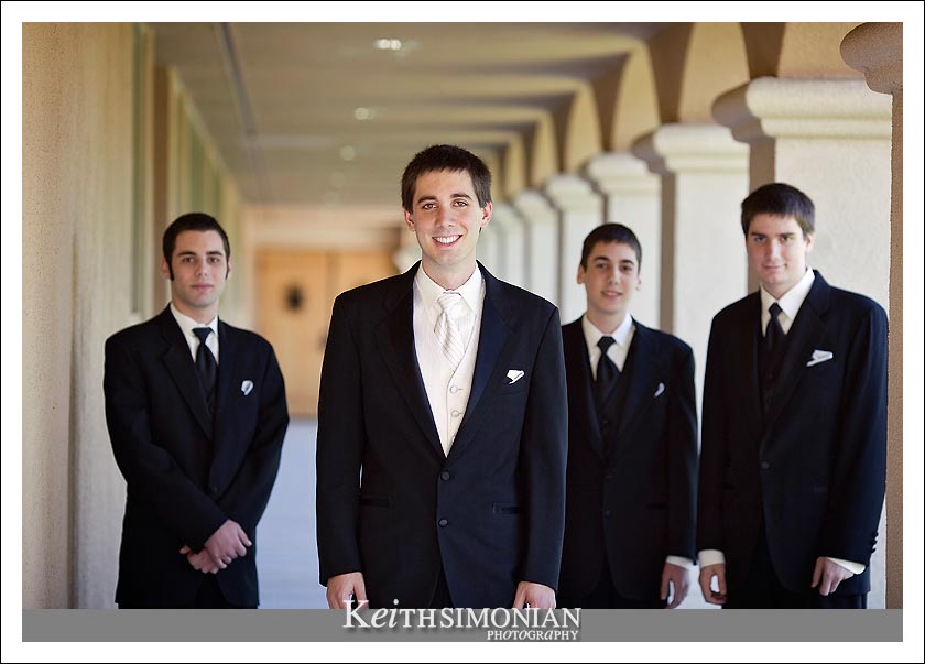 Nathan with his best man and groomsmen