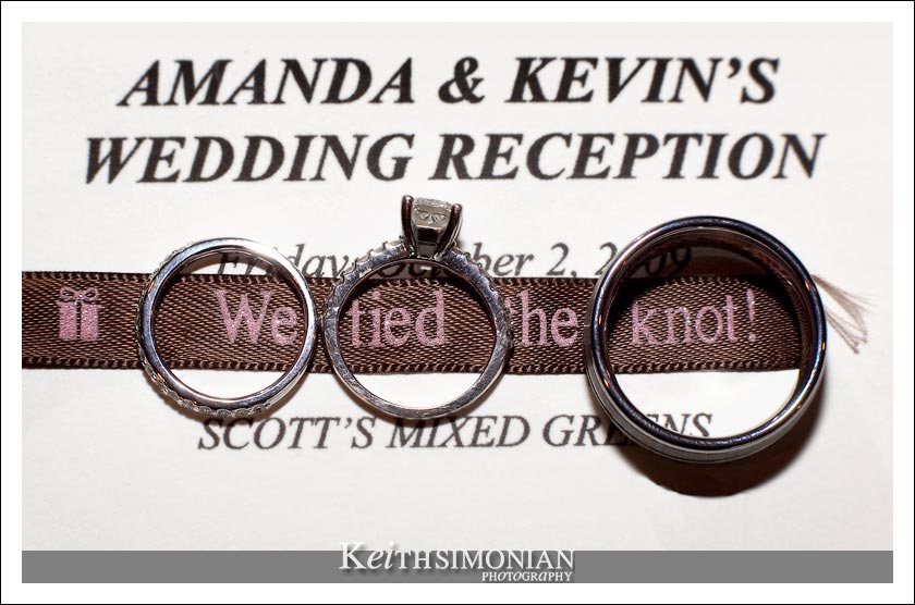 We tied the Knot wedding ring photo