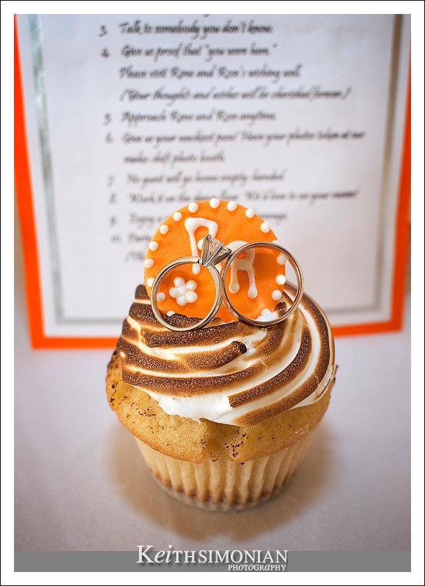 Wedding rings and cupcakes
