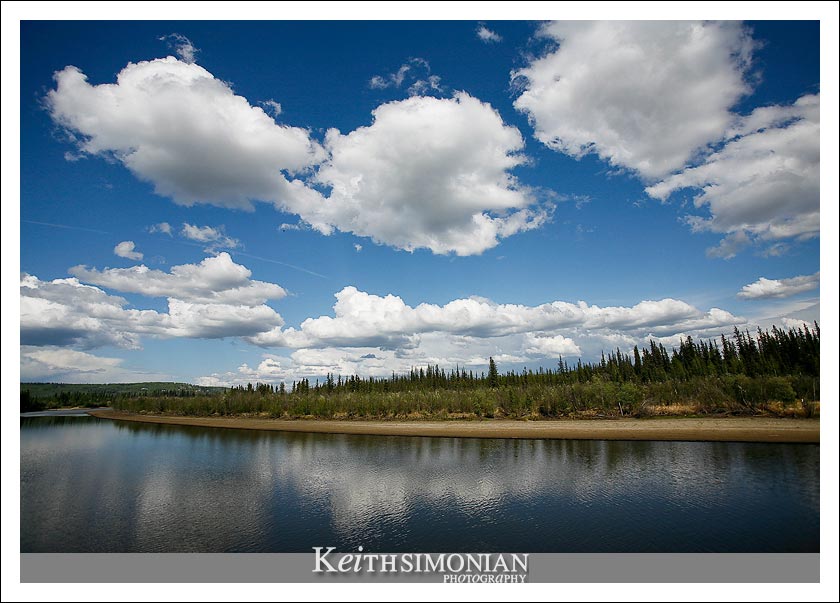 Clouds as seen from Riverboat cruise on the Chena River in Fairbanks, Alaska