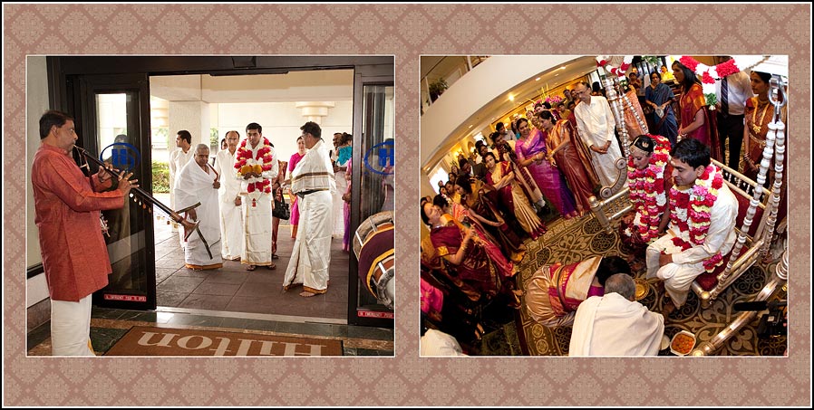 Swing ceremony at Hilton hotel lobby