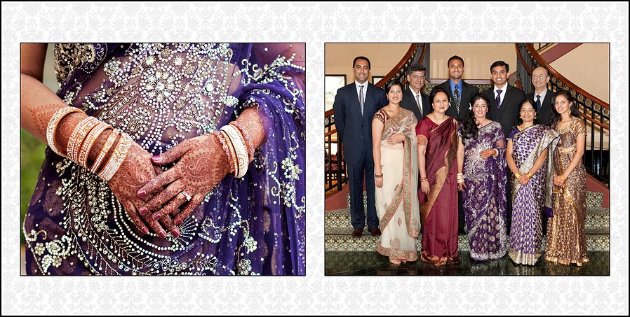 Jewelry adorns bride