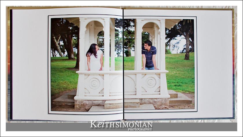 Custom designed photo guest book