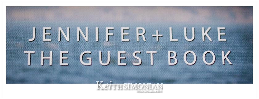 Photo cover with bride and groom's name