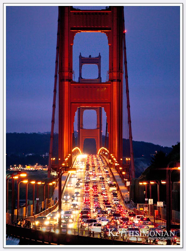Golden Gate Bridge Rush Hour