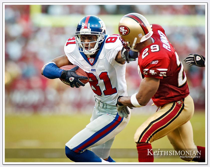 eight catches for 136 yards and 3 touchdowns - Amani Toomer