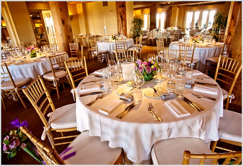 Guests will enjoy five star dining during the wedding reception at the Auberge du Soleil