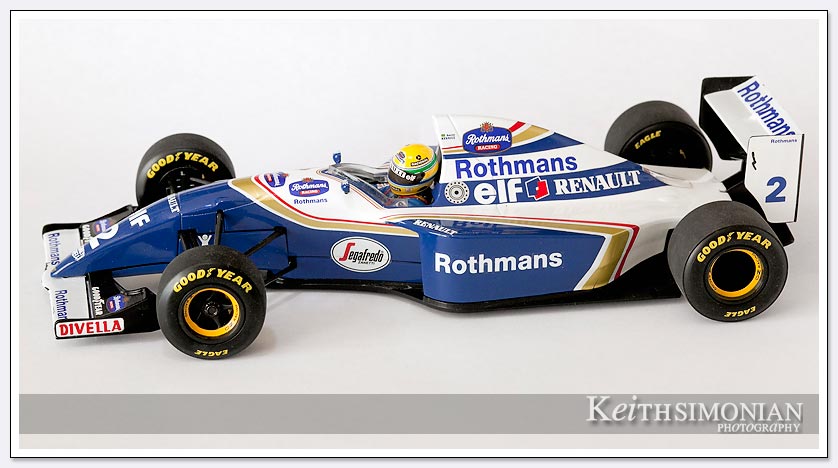 Scale model of 1994 Williams Renault driver Ayrton Senna picture