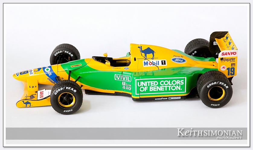 Photo of #19 model Benetton Ford driven by Michael Schumacher at Spa