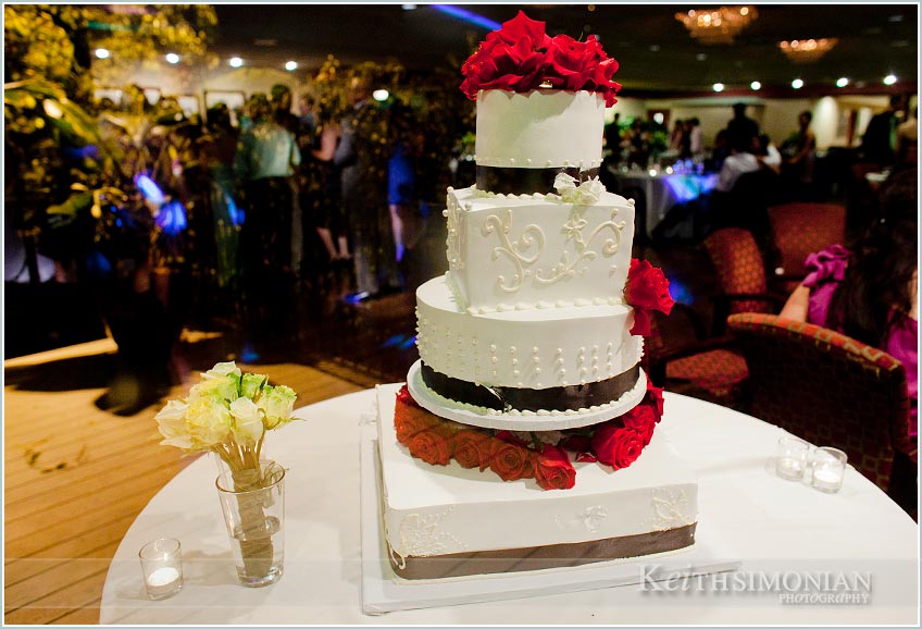 Plenty of wedding cake for all the guests