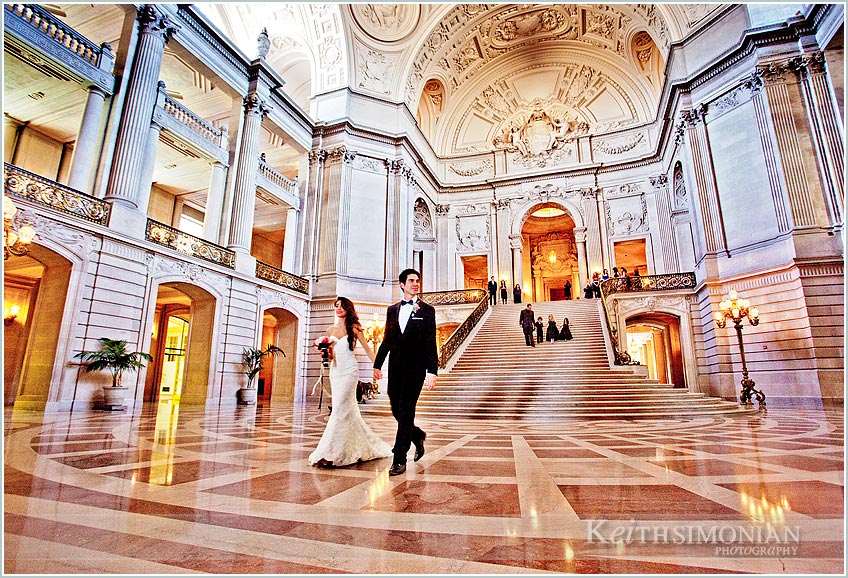 The fifth largest dome in the world make SF city hall an amazing place to get married
