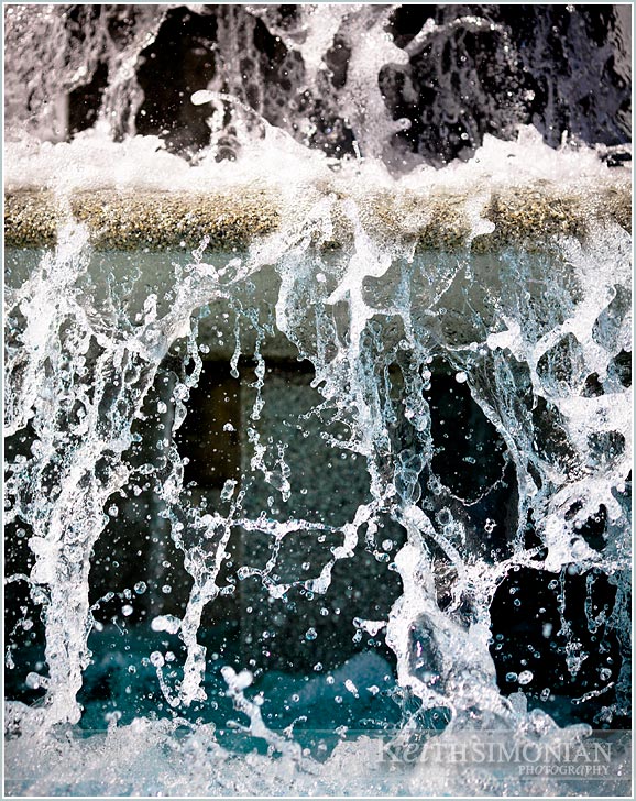 water fountain - Oakland LDS Wedding Temple