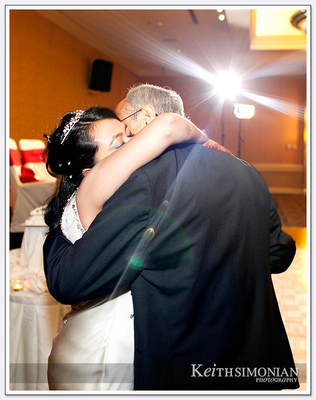 off camera lighting used during father daughter dance