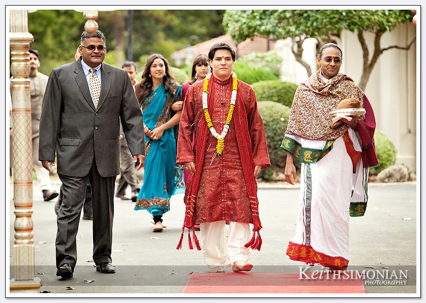 Groom arrives at South Asian Wedding ceremony in Fremont