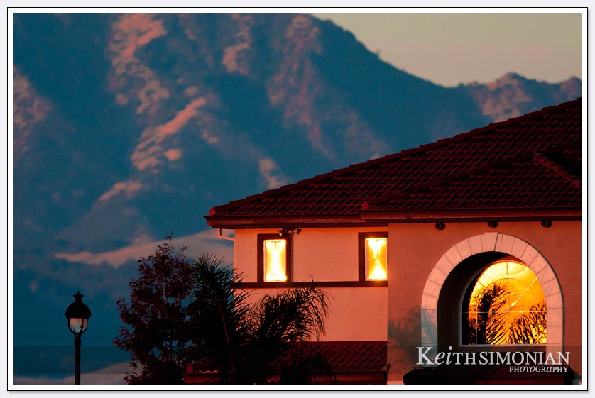 The use of a long lens gives the impression Mt Diablo is right behind this home instead of the 10 miles away it actually is
