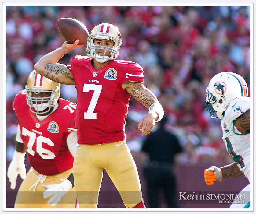 49er quarterback Colin Kaepernick will start in his first NFL playoff game this Saturday against the Green Bay Packers