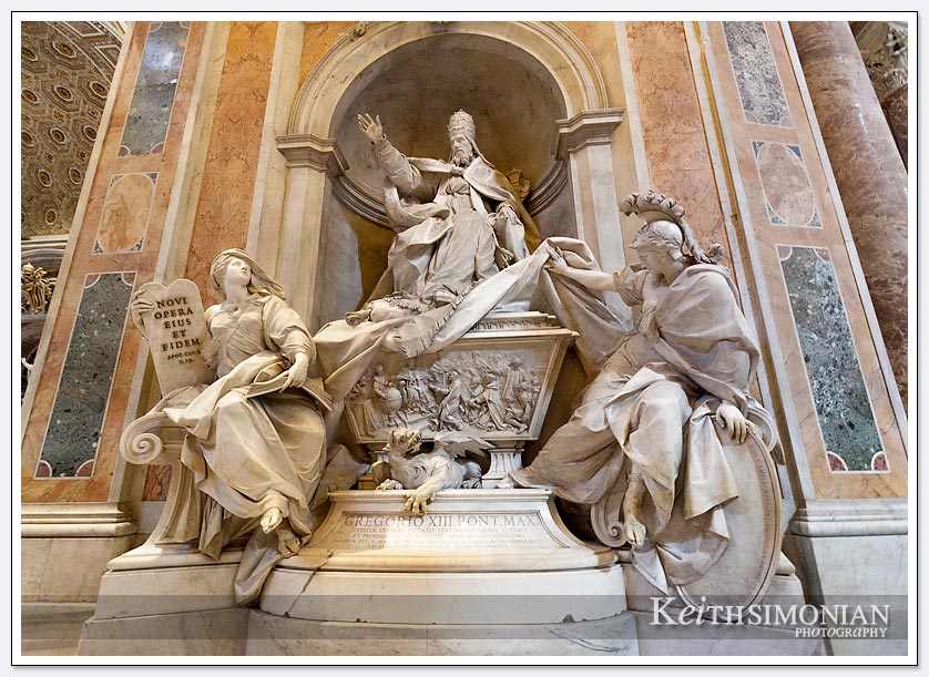 Stunning statue inside Saint Peter's Basilica