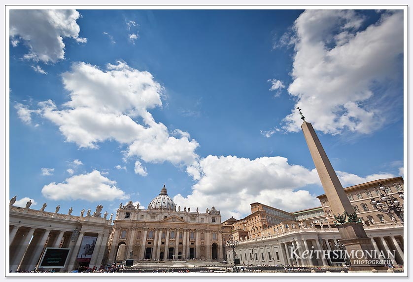 Clouds of St. Peter's square.