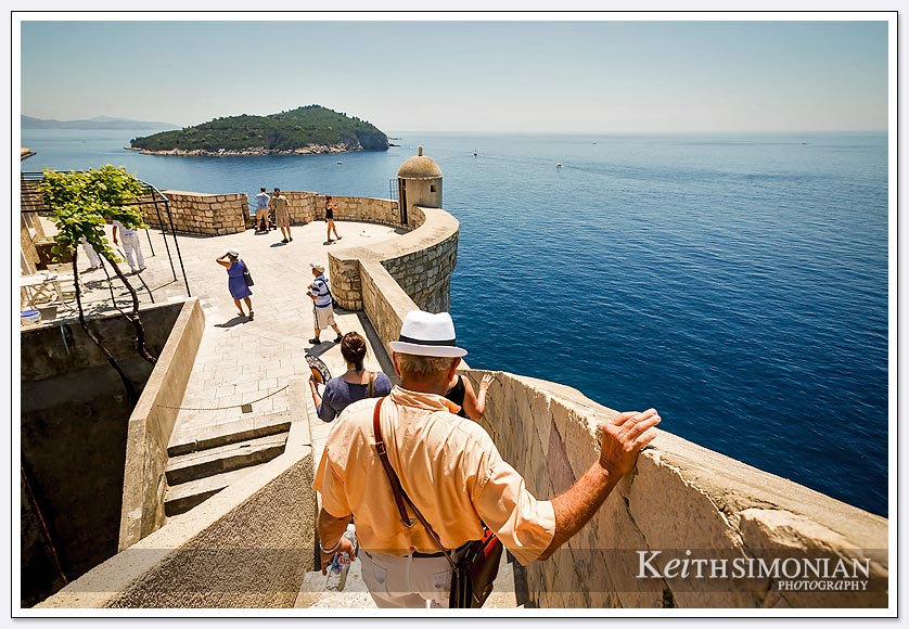 Walking the wall around Dubrovnik Croatia