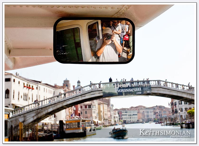 The selfie bridge in Venice Italy
