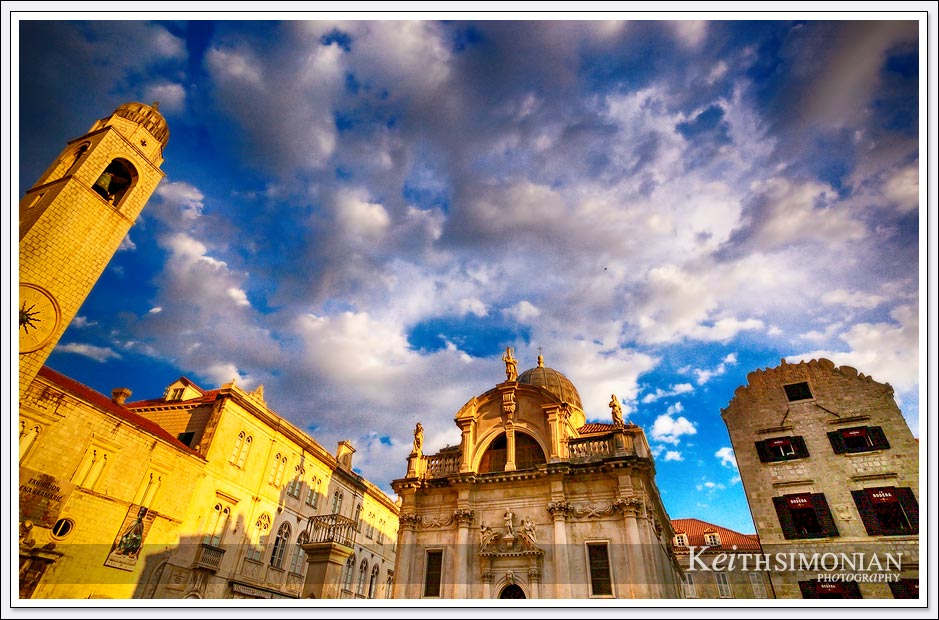 The late evening light combine with the clouds to make a spectacular image from the city of Dubrovnik, Croatia.
