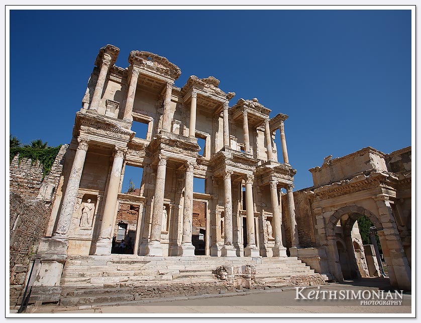 The ancient ruins at Ephesus in Turkey