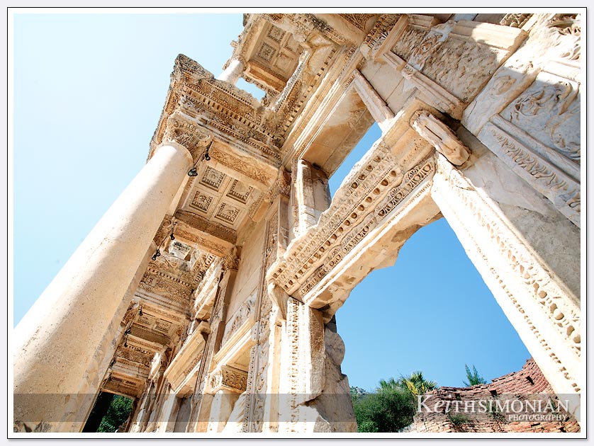 Three thousand year old ruins reconstructed at Ephesus in Turkey