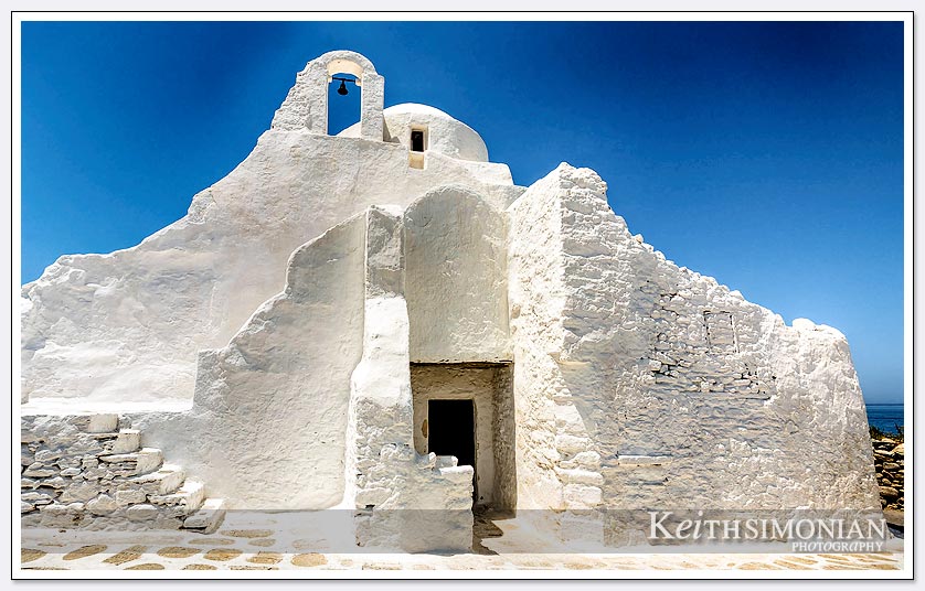 White painted Church of Paraportiani - Mykonos Greece