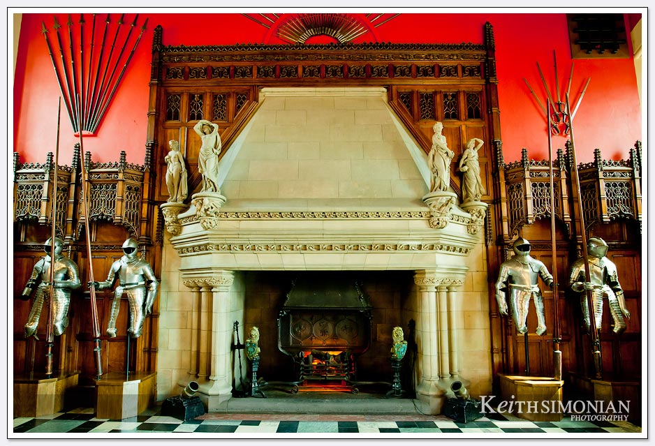 Fire place inside Edinburgh Castle