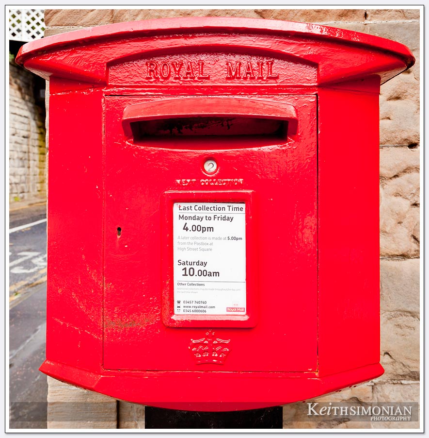 Red Royal mail box - South Queensferry Scotland