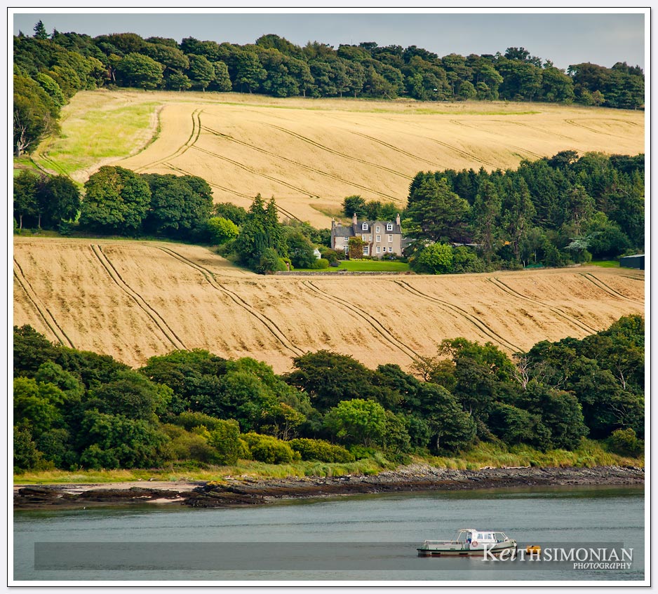 Farm house in the countryside of South Queensferry Scotland