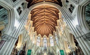 Cobh Ireland - St. Coleman’s cathedral interior.