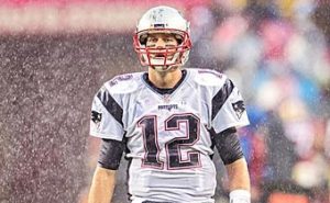 Rainy and wet return to California for New England Patriot Quarterback Tom Brady