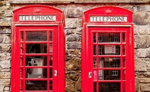 Edinburgh Scotland - Red Telephone booths