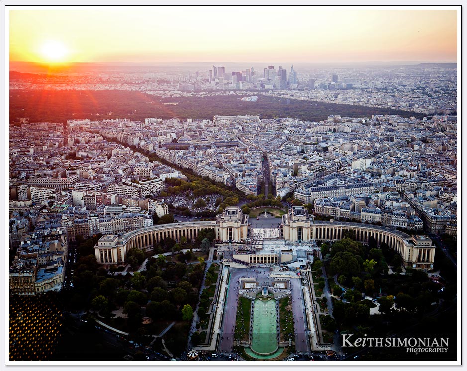 If you time you visit just right you can witness the sun setting over Paris from the top of the Eiffel Tower