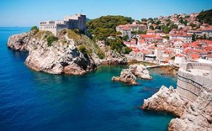 The famous King's Landing from the Game of Thrones that's filmed in Dubrovnik Croatia