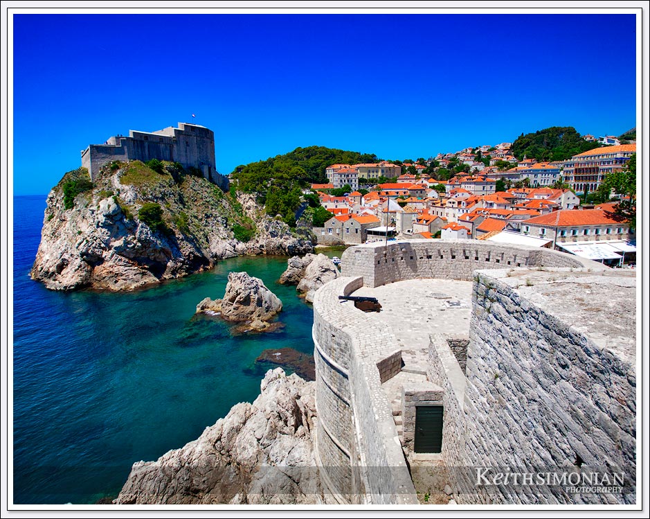 The Castle wall defends the mythical city of King's Landing - Dubrovnik, Croatia