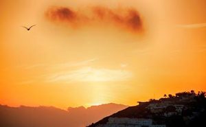 Sunrise over Ceuta Spain on the Northern tip of Africa