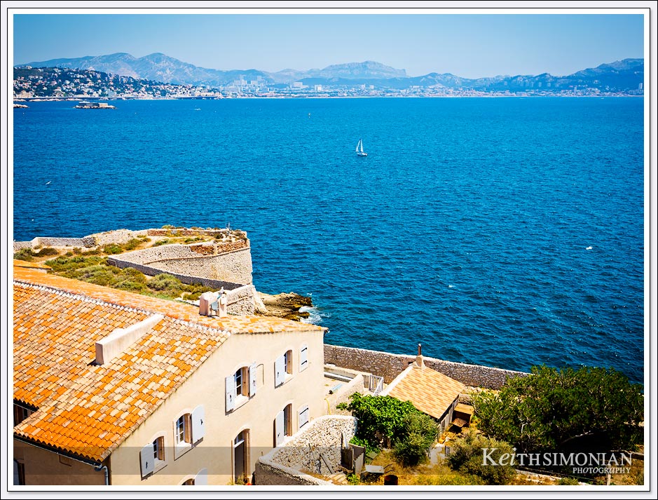 Great view from Château d'If looking back at Marseille, France