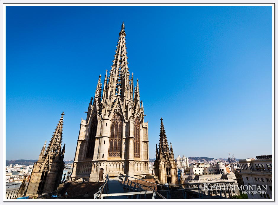 View from the rooftop of the Cathedral of Barcelona