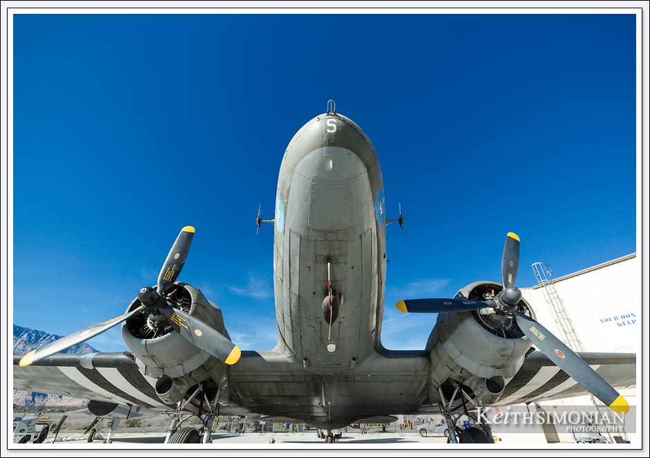 The underbelly of the Douglas C-47/DC-3 Skytrain (Dakota)