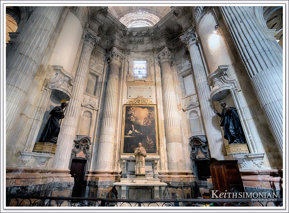 Interior photo of Cadiz Cathedral - Cadiz Spain.