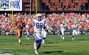 61 yard touchdown reception by NFL Hall of Fame player #88 Marvin Harrison at 3Com Park - October 18th, 1998