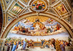 Paintings in the Raphael Rooms in Vatican