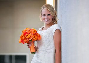 Full length bridal portrait - Oakland LDS