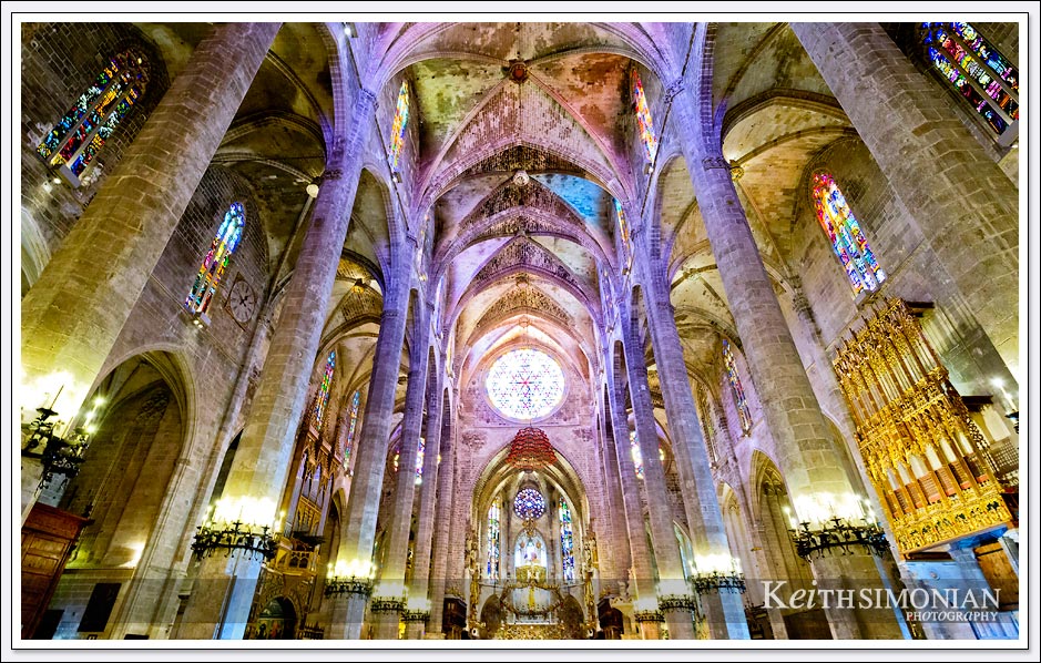 Palma Cathedral interior - Palma de Mallorca, Spain